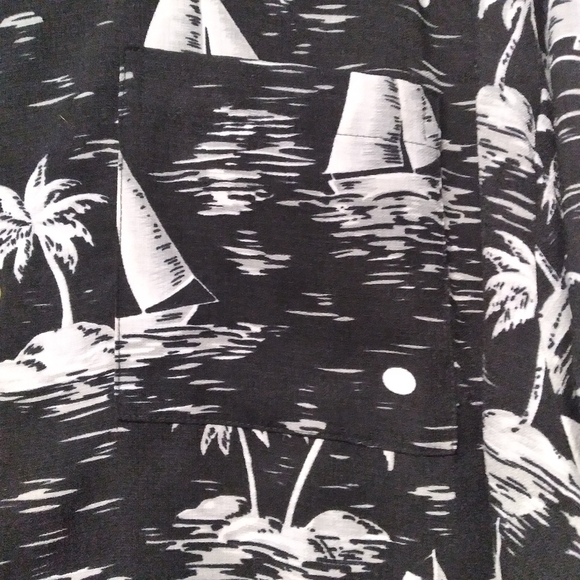 Island Shores Tropical Button Front Shirt XXL - Picture 4 of 7